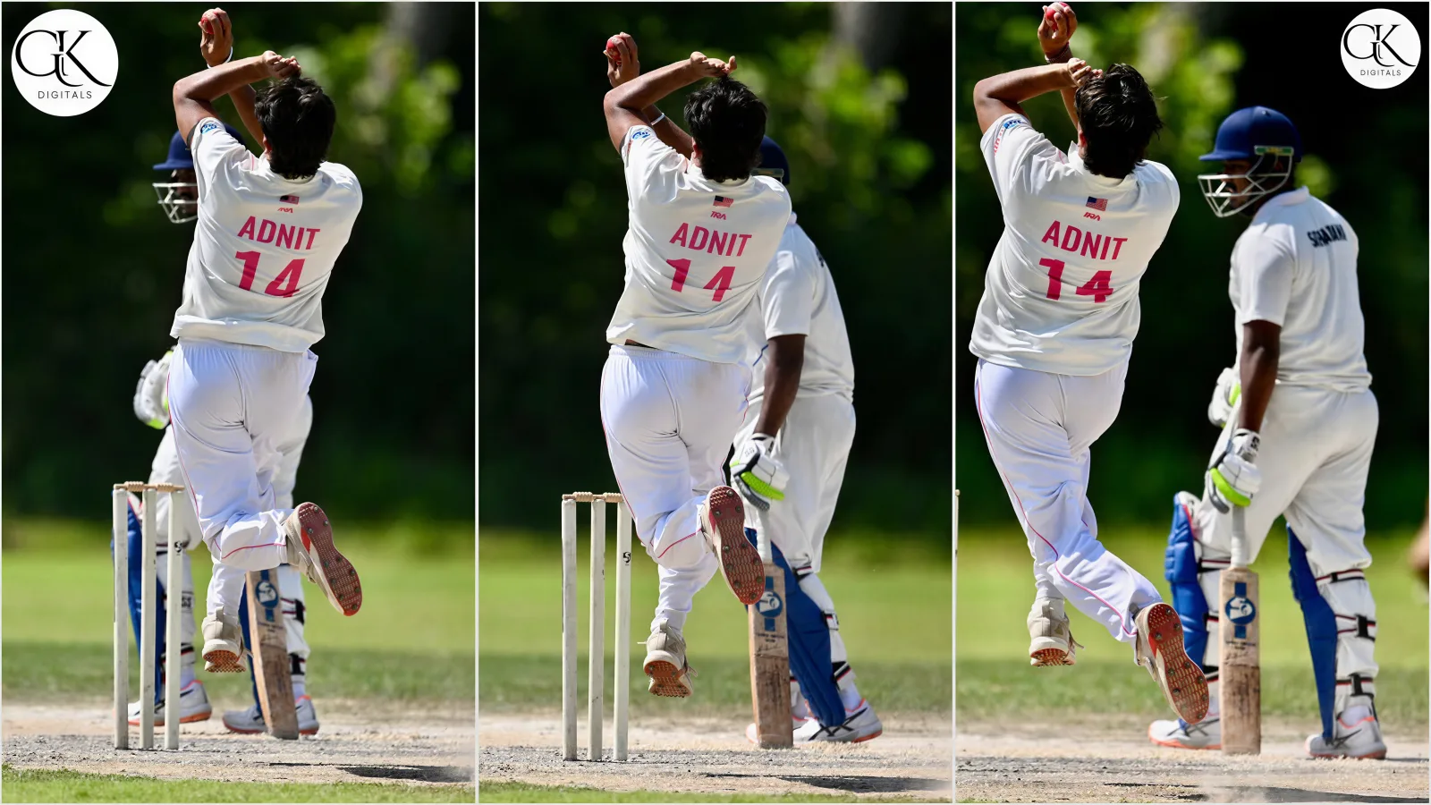 Cricket team celebrating in white cricket kits