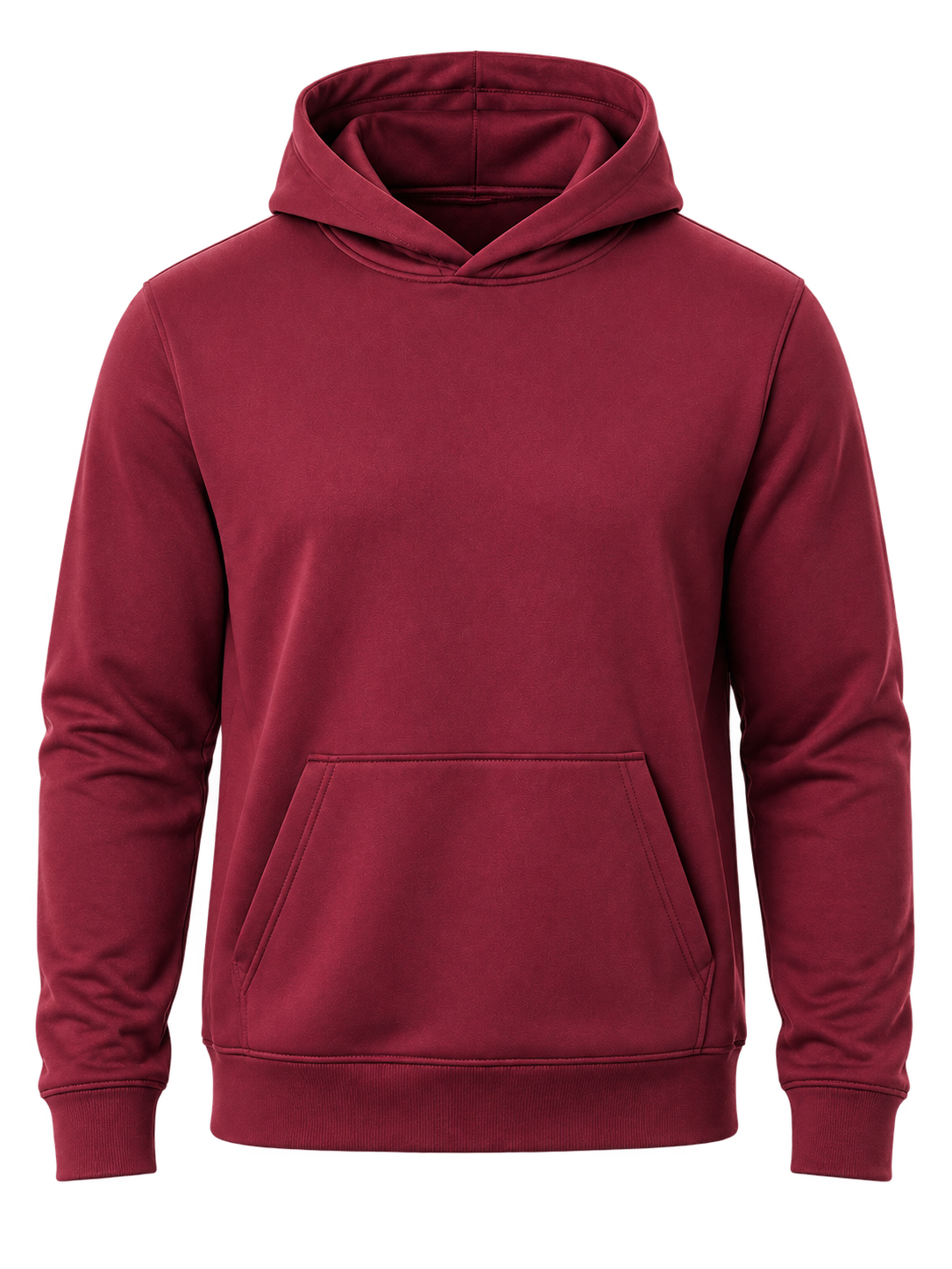 Burgundy Urban Pocket Hoodie, front view
